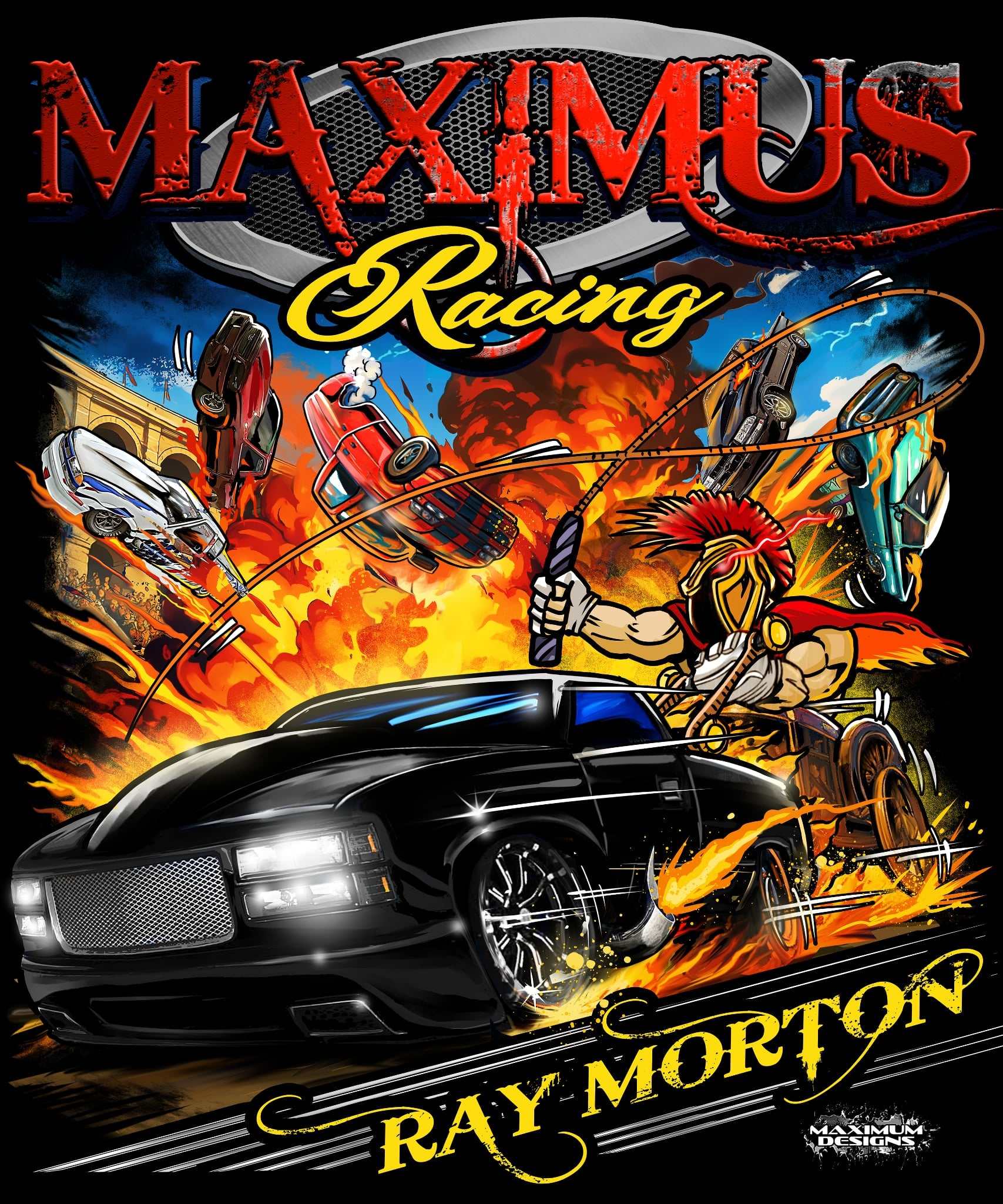 MAXIMUS RUNNING THROUGH THE COMPETION HOODIE